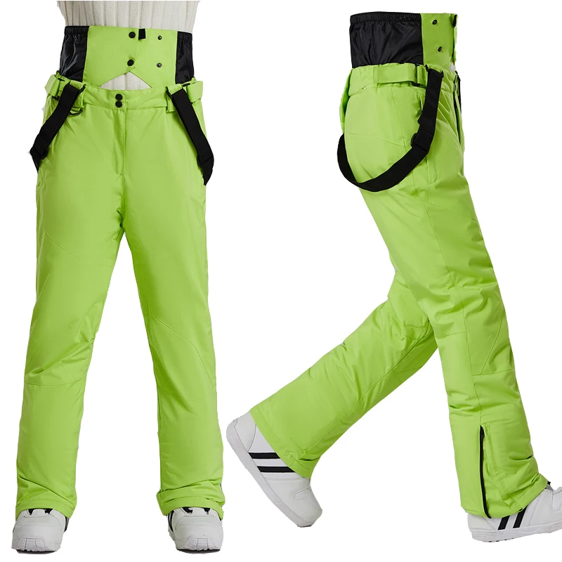 High Quality Men Women Ski Pants -30 Degree Outdoor Windproof Waterproof Warm Snow Trousers Winter Ski Snowboarding Pants