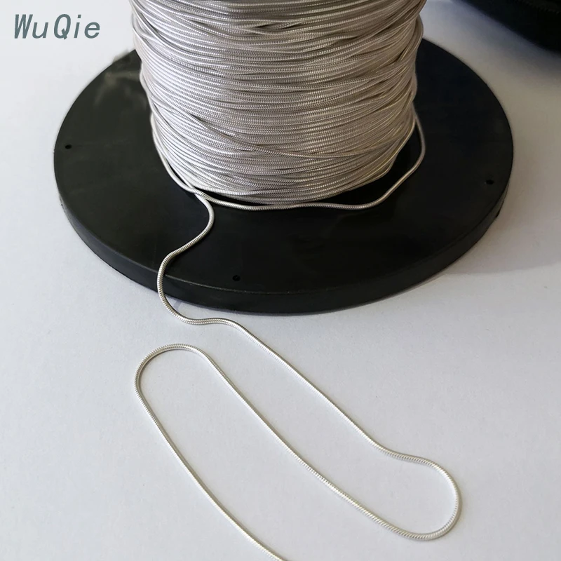 Цепочка высокого качества под заказ, серебряная, круглая, змеиная цепочка, ожерелье