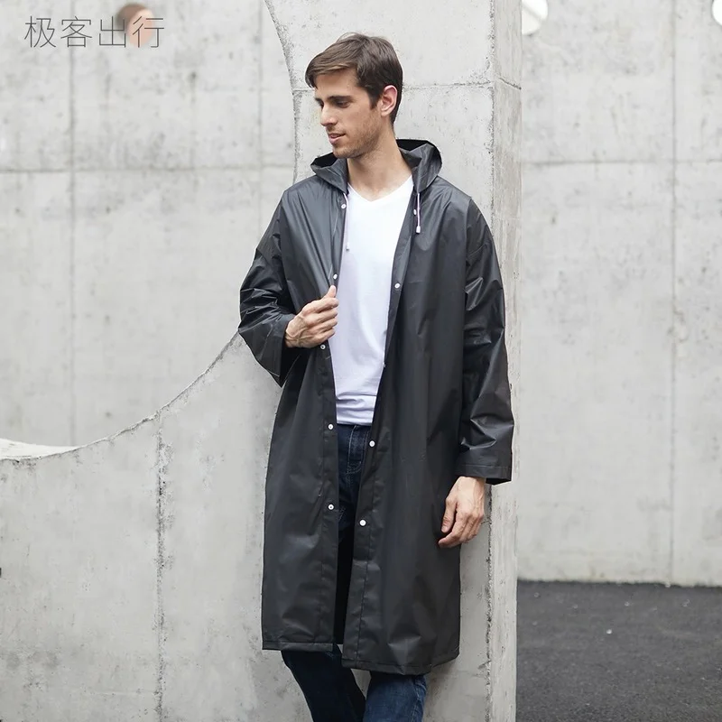 High Quality 1PC EVA Unisex Raincoat Thickened Waterproof Rain Coat Women Men Camping Waterproof Rainwear Suit