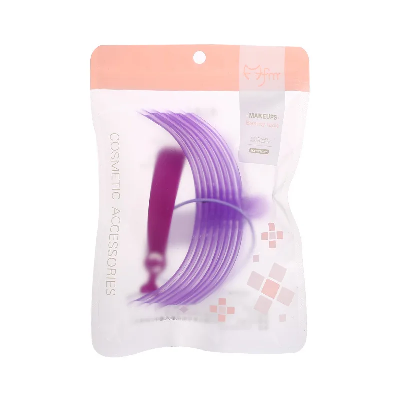 Handheld Eyebrow Card and Full Set of 8 Auxiliary Three-Dimensional Stencils for Ladies for Beginners