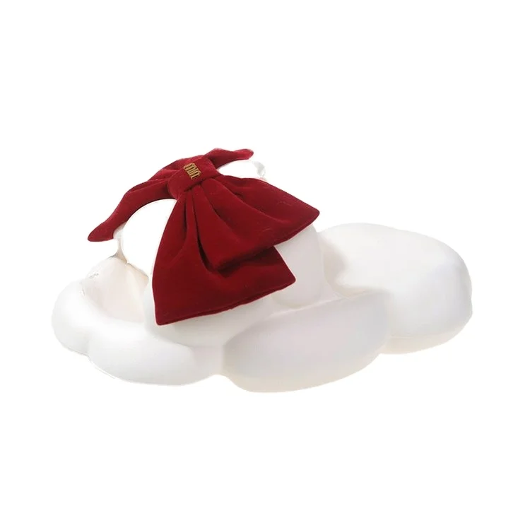 Wholesale Summer New Thick-soled Slippers Women Outerwear Fashion Home Non-slip Indoor EVA Bow Slippers