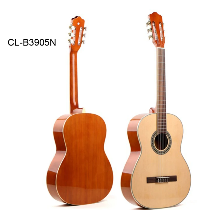 CL-B3905 39 дюймов ель древесина начинающие студенческие модели классических гитар Деревянная Классическая гитара