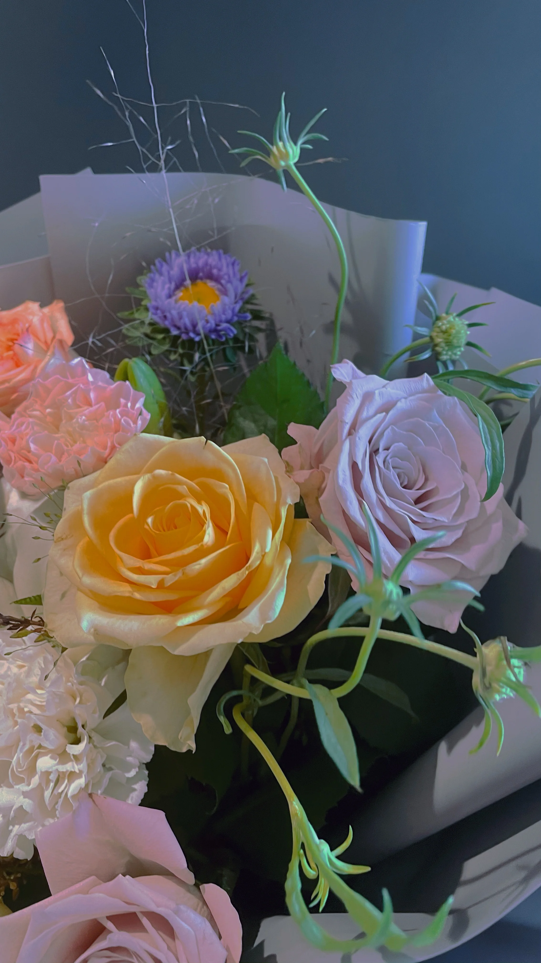 Yuhuiting flower mauve natural bouquet