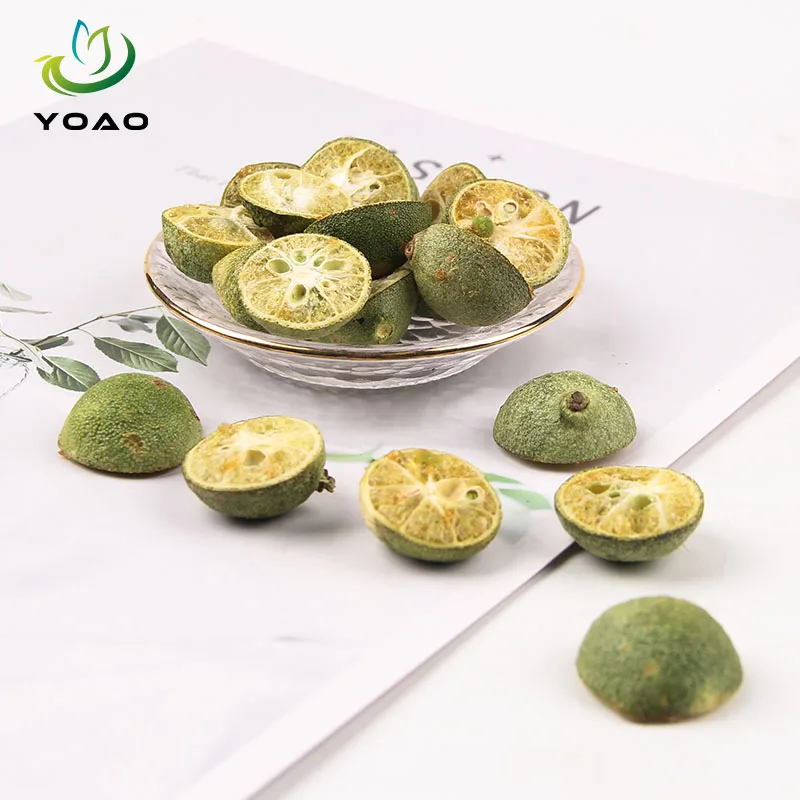 Wholesale Free Sample Dry Fruit Snack Flavor Freeze Dried Green Kumquat FD Fruits Tea for Tea/Milk Tea/Drinking