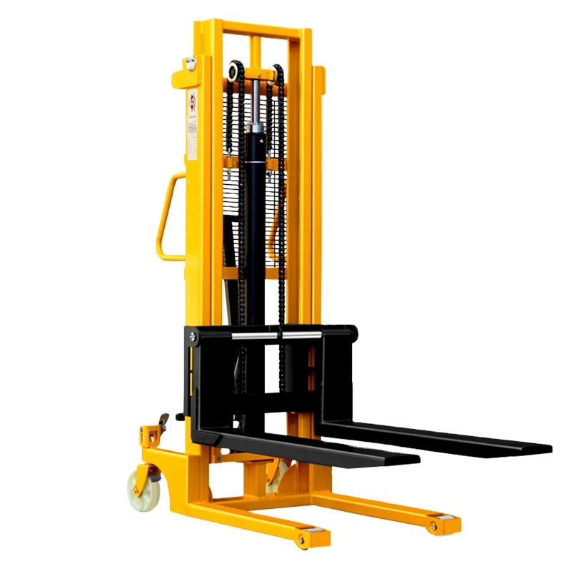 High quality c steel lifting height 1.6m 2m 3m manual hydraulic stacker