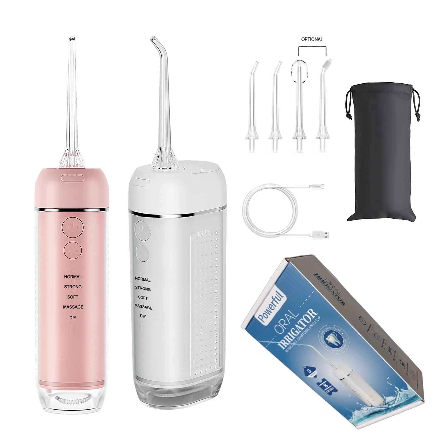 SINBOL High Performance Mini Rechargeable Dental Water Flosser Smart Kids Water Pick Oral Irrigator For Dental Care