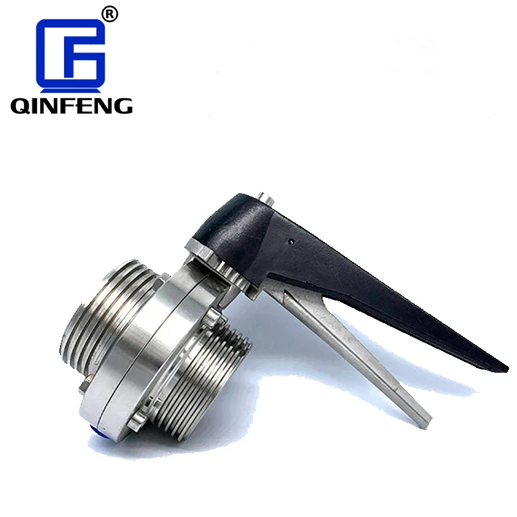 QINFENG гидравлический регулятор вафельного типа управление клапаном санитарный SS316L SS304 1 5 дюйма TC зажим