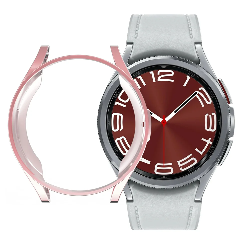 Soft TPU Bumper Cover Plating Watch Case For Samsung Watch 6 40mm 44mm Protector Bumper Case Protective Cover Frame