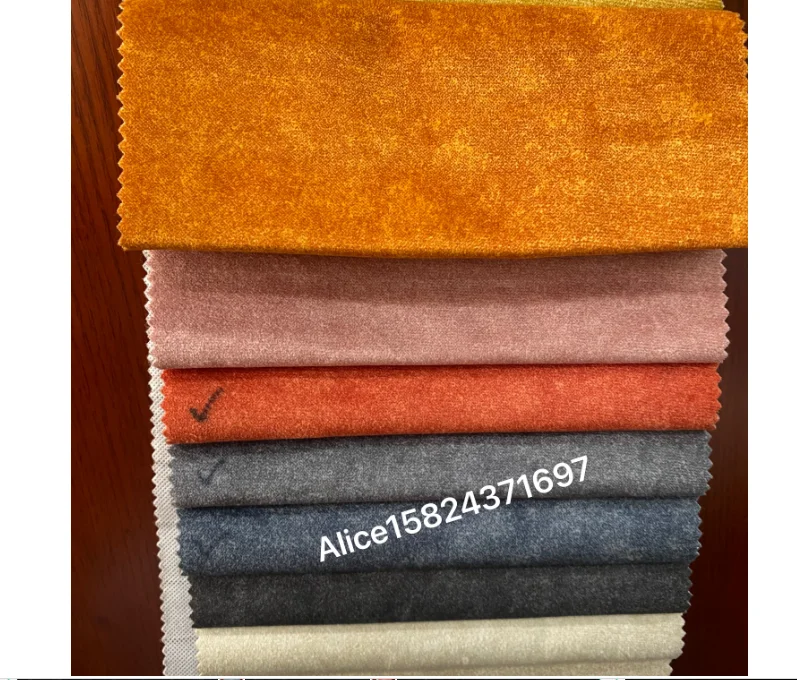 2023 100% polyester new sofa fabric holland  print velvet   for textiles