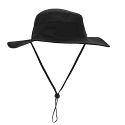 Custom Waterproof Fishing Boonie Bucket Hat UV Wide Brim Sun The Fisherman Hat With Strings Sun Hats For Men protection Bulk