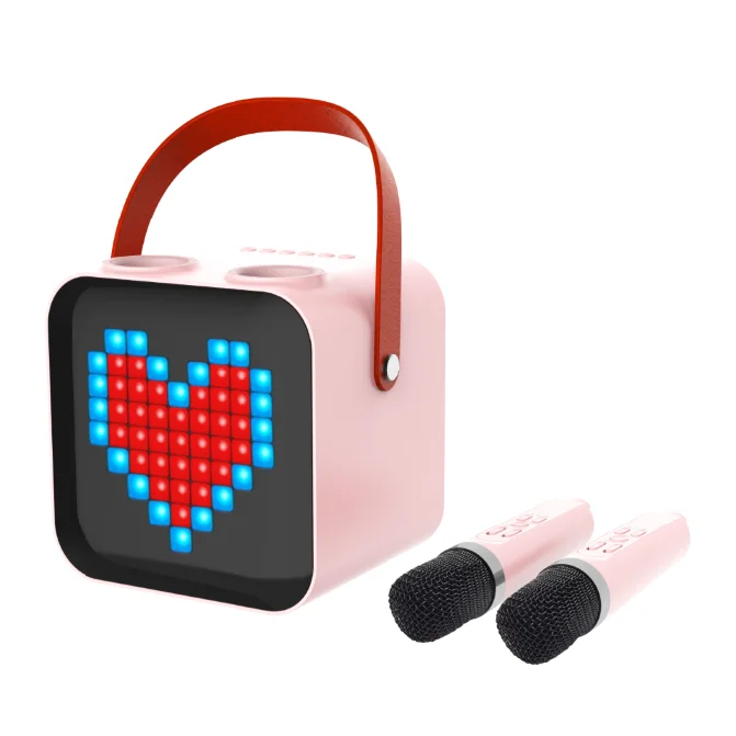 Portable Karaoke Machine LED Screen BT5.0 Wireless karaoke speaker with wireless microphone