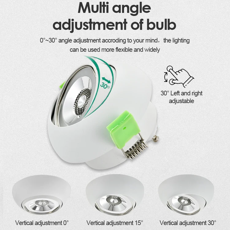 Factory wholesale price Adjustable round MR16 GU10 housing frame mr16 fixture GU5.3 down light housing