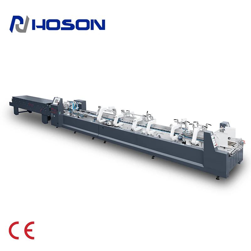 ZH-1000BFT-H Automatic Box Folder Gluer Machine for Folding Gluing 3 Points Box