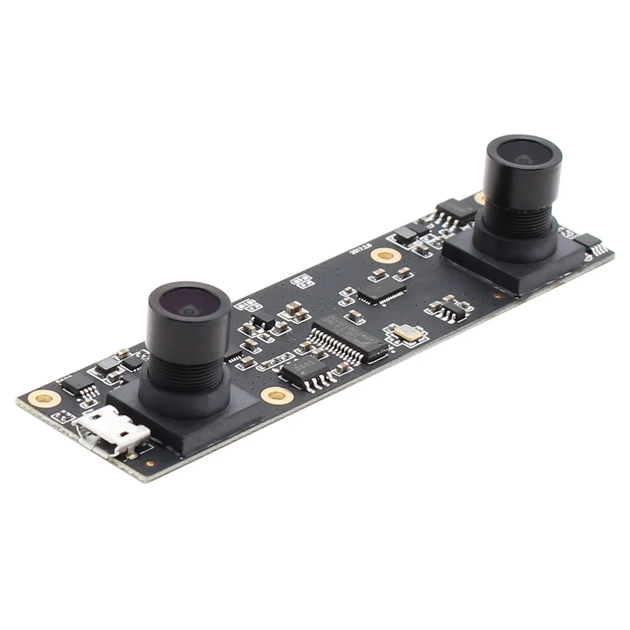 Модуль веб-камеры ELP 2MP 1920x1080 MJPEG 30fps Mini с двумя объективами USB AR0330 стереокамера объективом M9 90