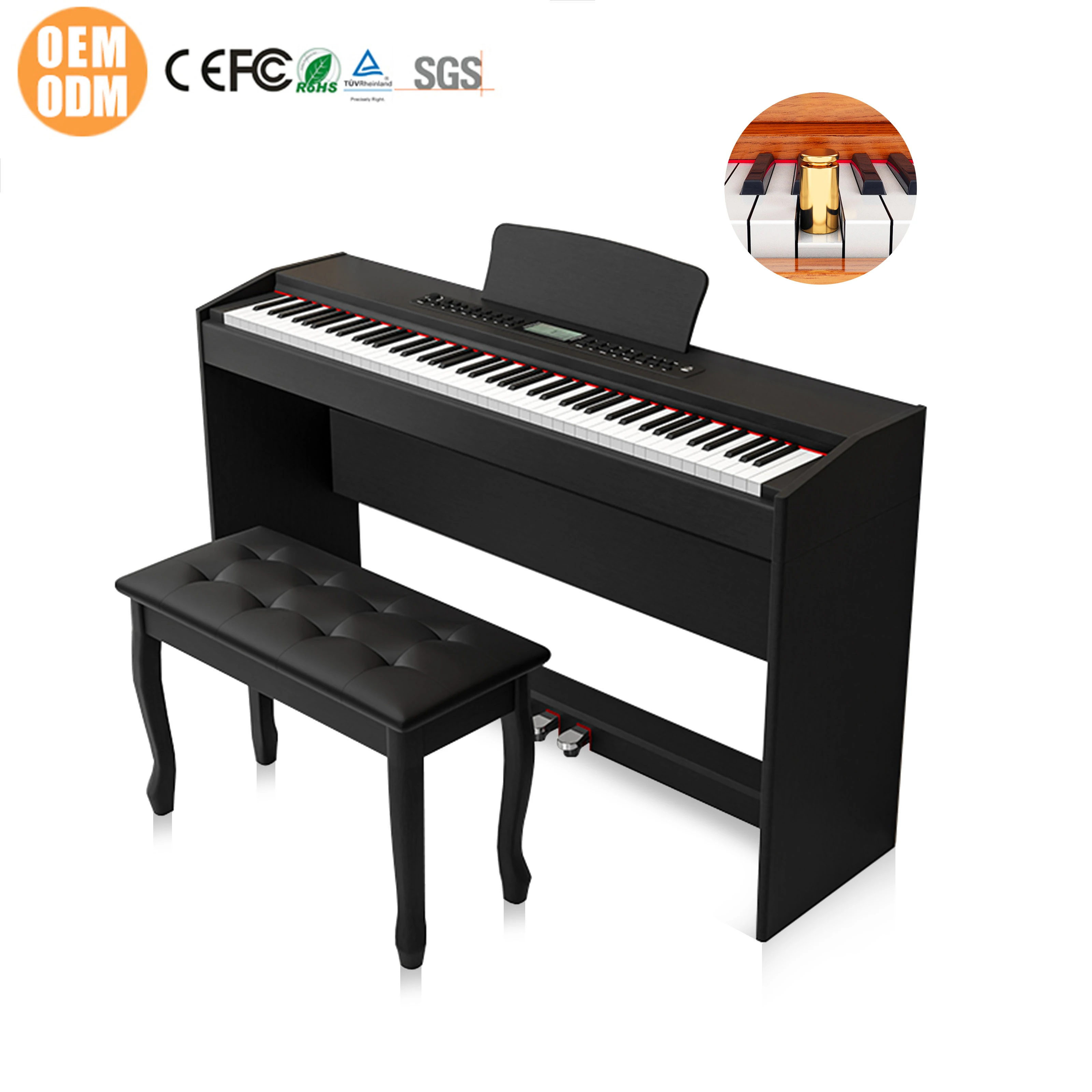LeGemCharr upright piano keyboard 88 key midi controller keyboard digital piano  digital acoustic piano for sale