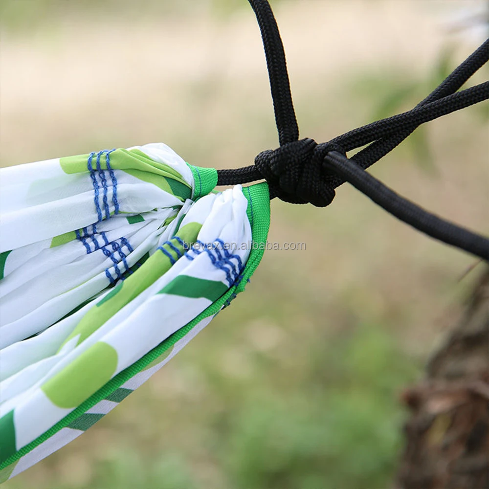 Hot Selling Outdoor Camping strap hammock polyester beach hammock portable camping hammock