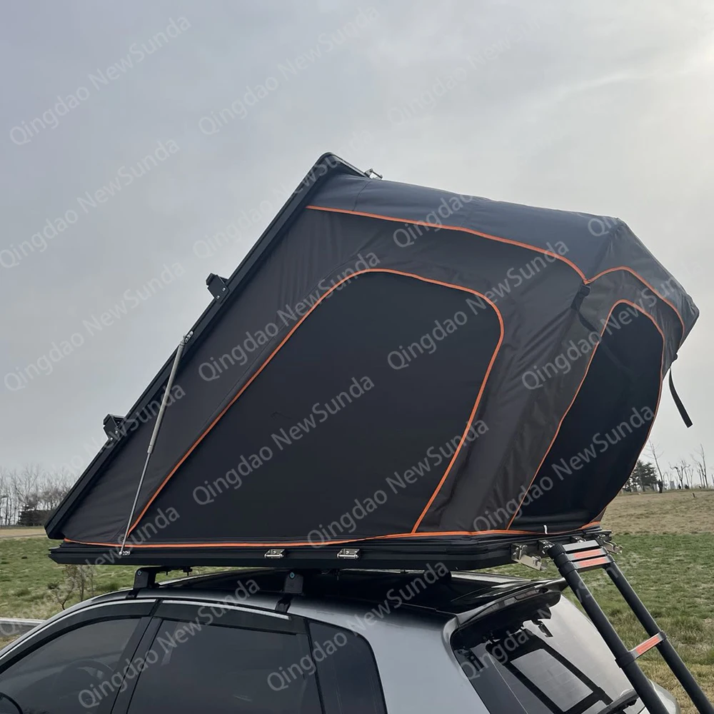 Triangle Aluminium Customized With Sky-window high quality car-top-roof-tent auto part camping outdoor