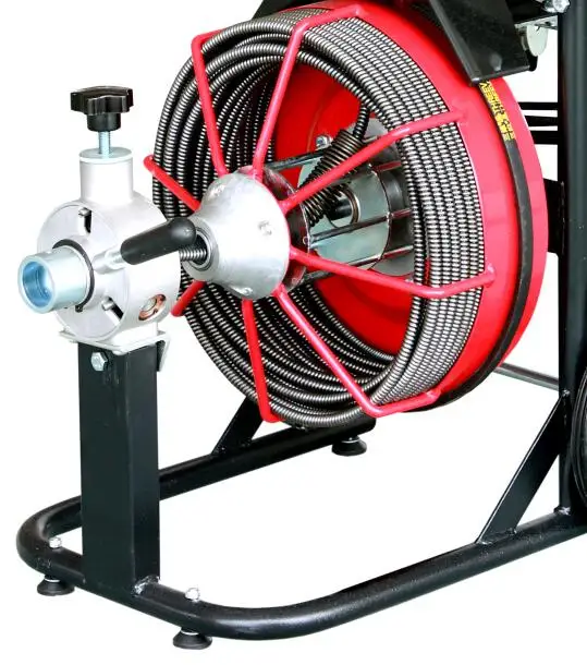 Drain Cleaning Snake Auger 120-Volt Drum Machine with 1/2 in. x 50ft. Cable + 4-Piece Tool Set