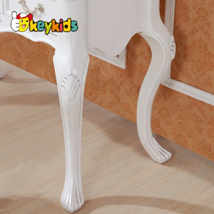 Wholesale cheapest Wooden Dressing Table with Mirror and Stool W08H017