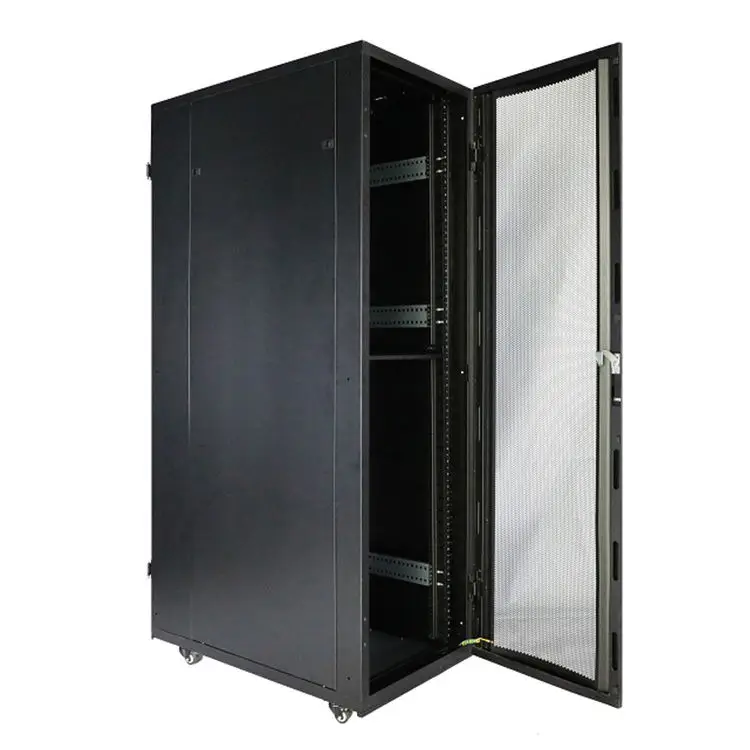 Standard-depth Server Cabinet 42u 24u Network Cabinet Server Rack with Doors and Side Panels
