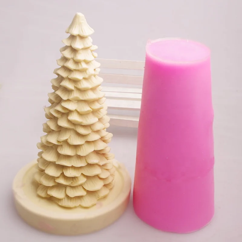 Hot silicone candle mold 3D silicone process mold cylinder Diy soap dye model