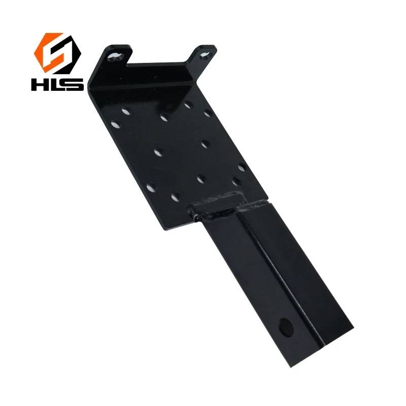 12V Voltage Towing Parts New 2-Inch Carbon Steel Winch Mounting Bracket ATV/UTV/Truck Trailer Hitch Receiver Winch Mount Plate