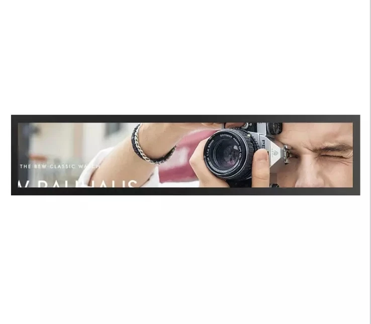 28 Inch 4k Bar Stretched Lcd Module 1920x360 Lvds Driver Board Supermarket Shelf Advertising Display Screen