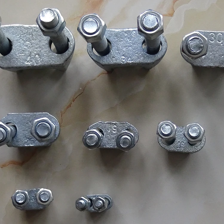 Malleable steel galvanized fastening hardware DIN 741 wire rope clip