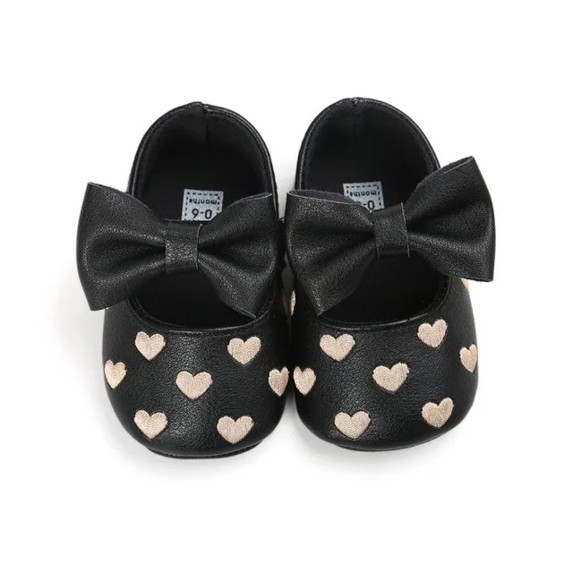 Baby  princess Dress Shoes Sweet Bow Infant Prewalker Soft Sole Pu Baby Girls Shoes T1113