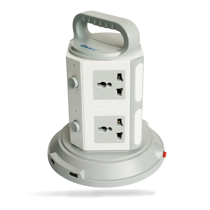 power strip with surge / overload protector, vertical socket usb multi outlet