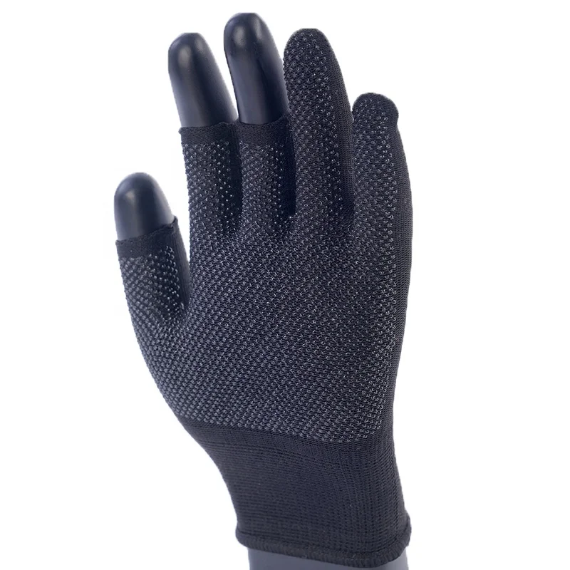 Lightweight half-Finger Slip Breathable Fingerless Work Gloves for Construction Nylon Fitness Cycling Motorcycle Bicycle Gloves