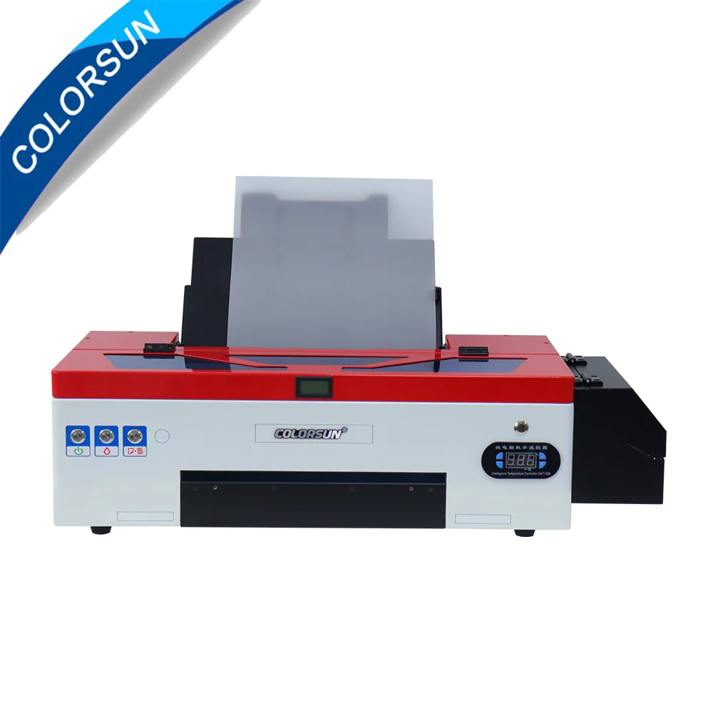 Принтер Colorsun A3 L1800C Dtf, машина для печати на футболках DTF, рулонная печатная машина с ПЭТ-пленкой