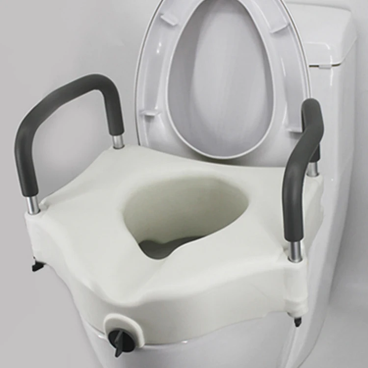 Raised Toilet Seat with Lid 300 Lbs Heavy Duty Elevated Toilet Seat with Tightening Clamps Raised Toilet Seats