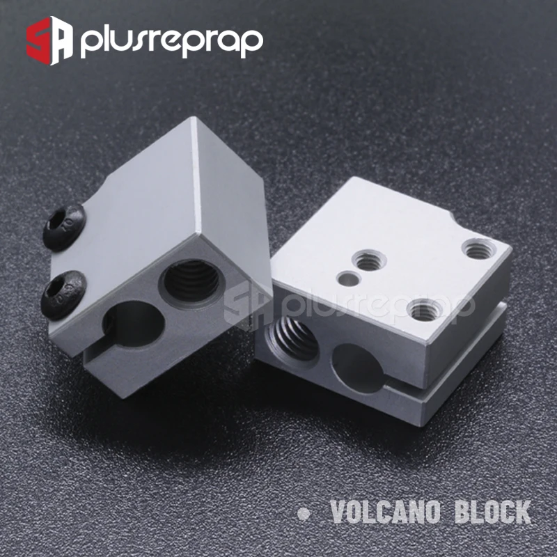 Аксессуары для 3D-принтера подогреваемый блок MK7 MK8 MK10 V5 V6 Volcano CR10 экструдера печатающей головки алюминиевый J-Head