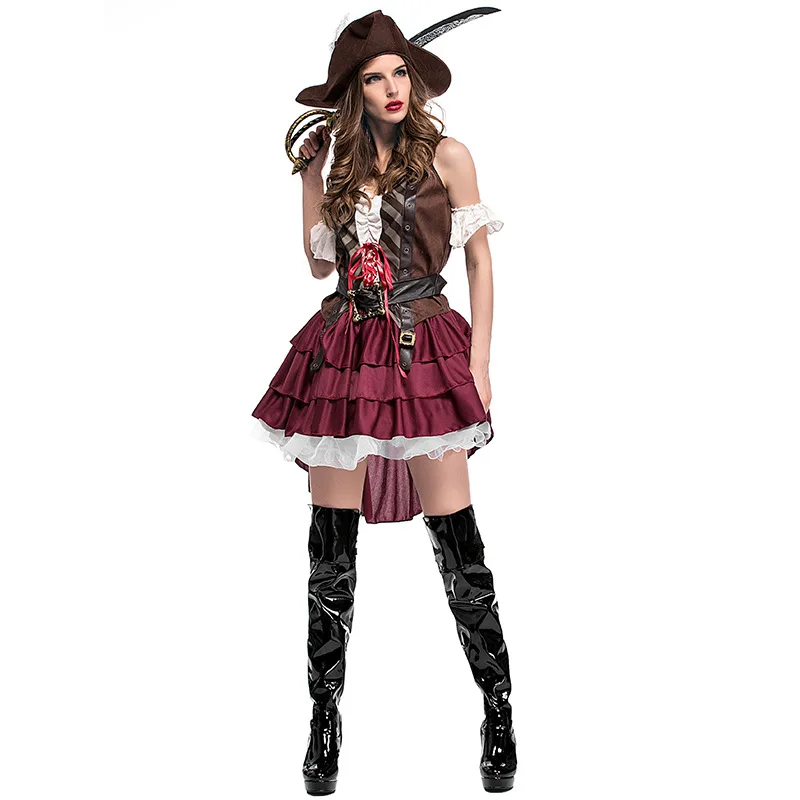 Halloween Costumes For Women Sexy Pirate Costume Woman Female Adult Pirate Of The Caribbean Pirates Caribbean Jack Sparrow Dress