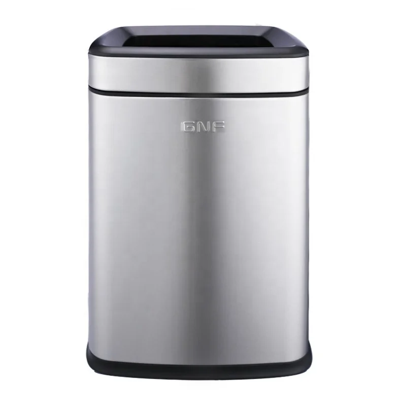 China supplier professional kitchen trash can open metal office trash can