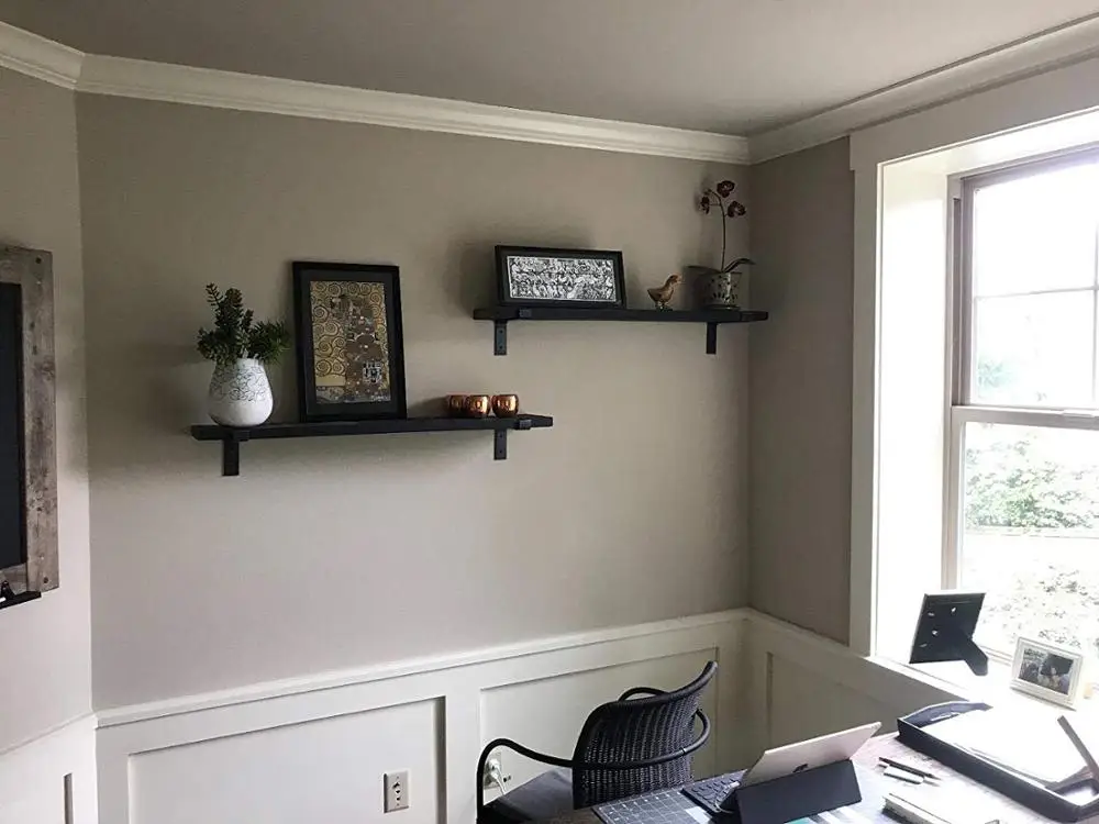 
Custom Size Shelf Brackets 6-Pack Lip Brackets for Shelves, Industrial Forged Raw Metal/Steel Floating Shelf Bracket 