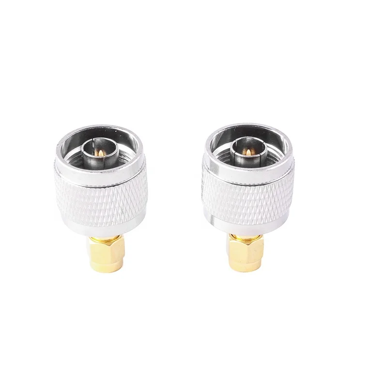 Customized N Male to SM A Male Straight Copper RF Coaxial Adapter Connector
