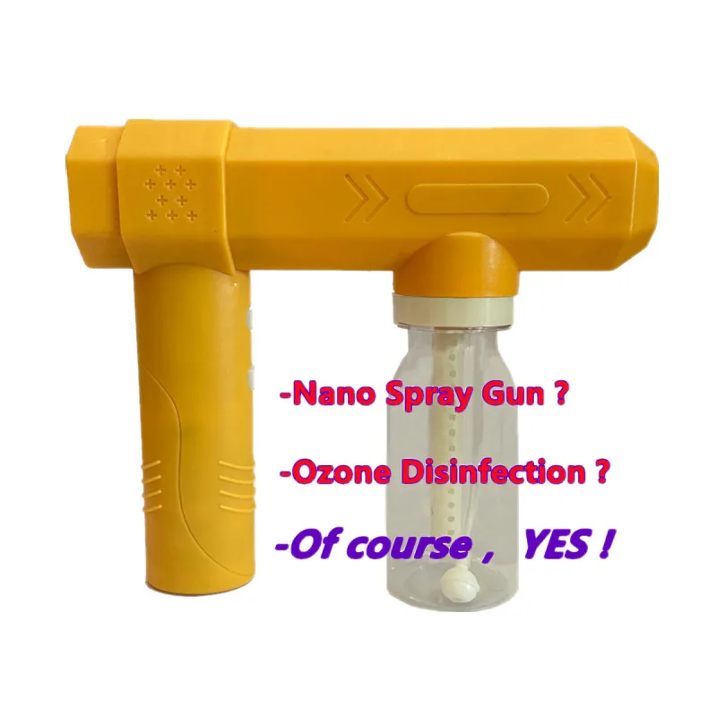 Factory Direct Sale Indoor O3 Spray machine Rechargeable Handheld Air Disinfection Self-Generated Disinfection Nano Spray Gun