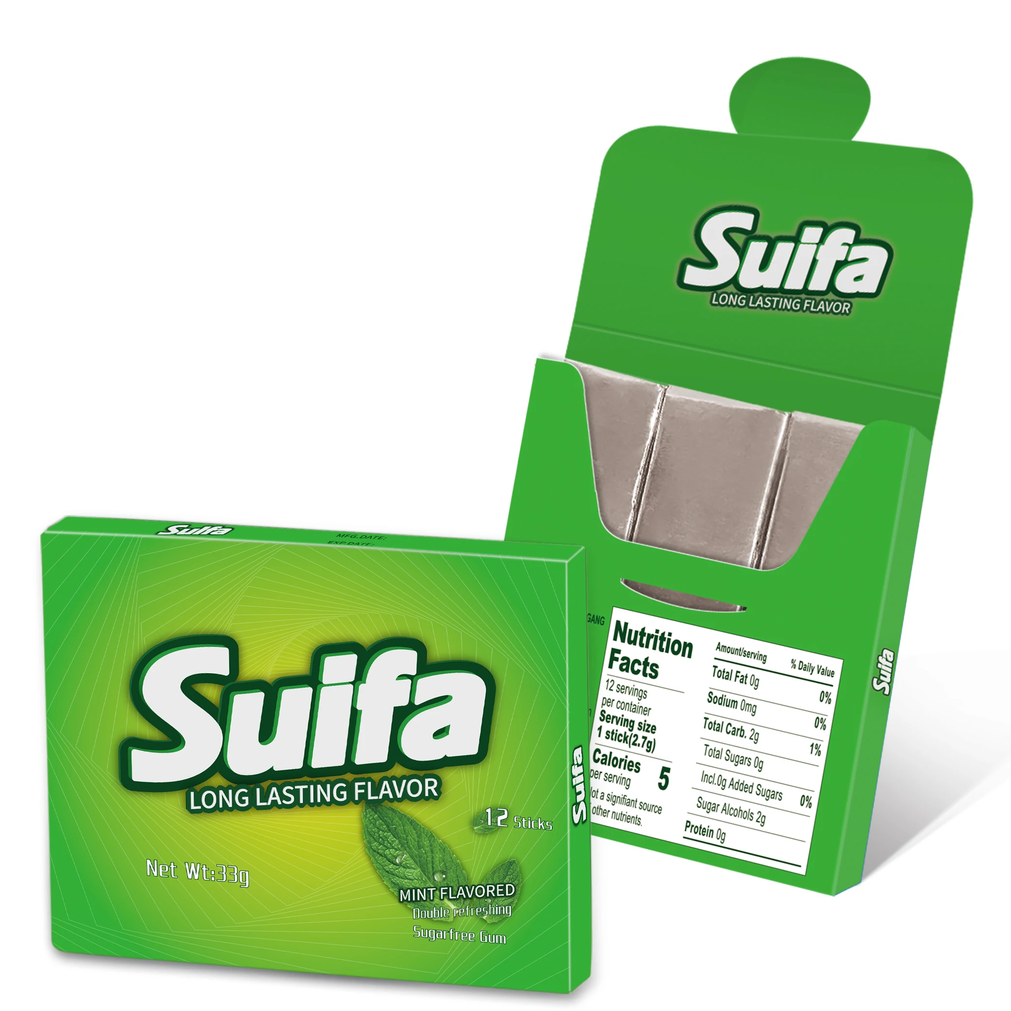 Factory price private label strong hard chewing gum for jawline