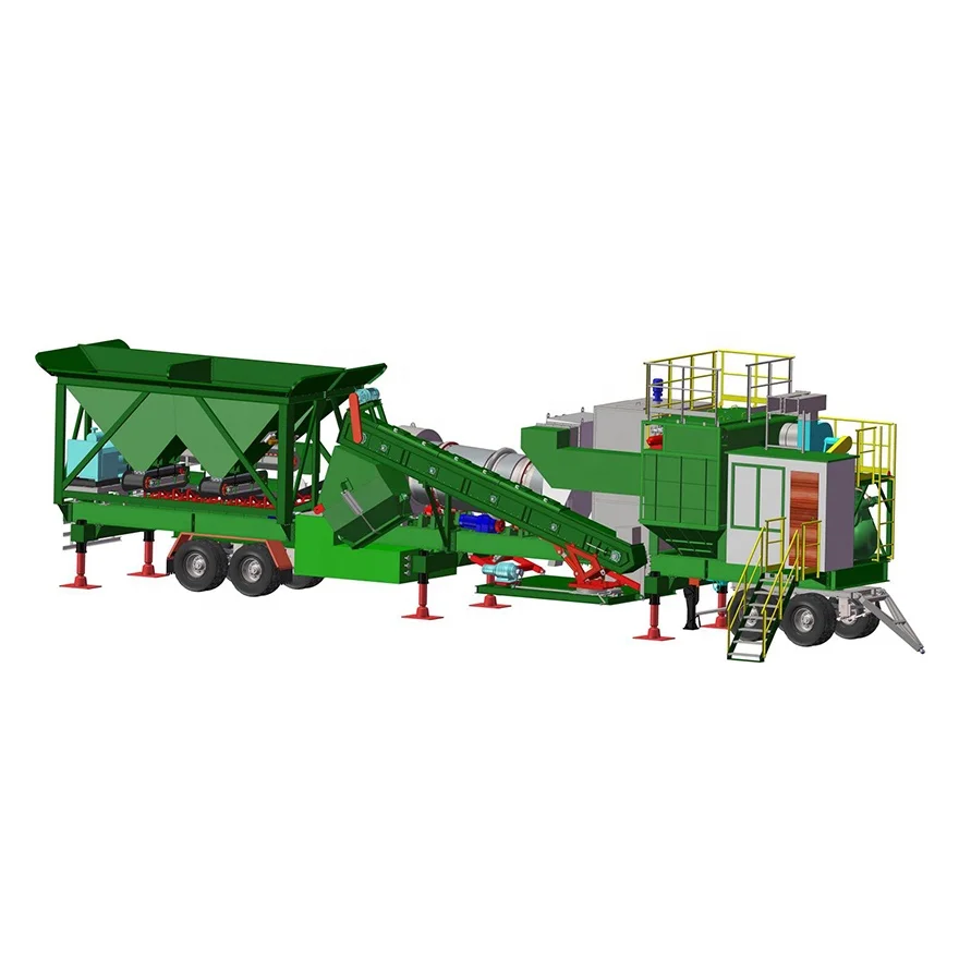 20-120Ton Trailer-mounted Mobile Drum Mixing Asphalt Plant