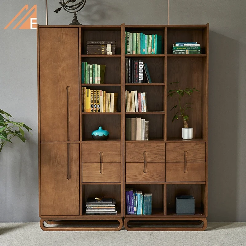 Retro Home Furniture Wood Shelving Rack Decorating Bookshelf Bookcase