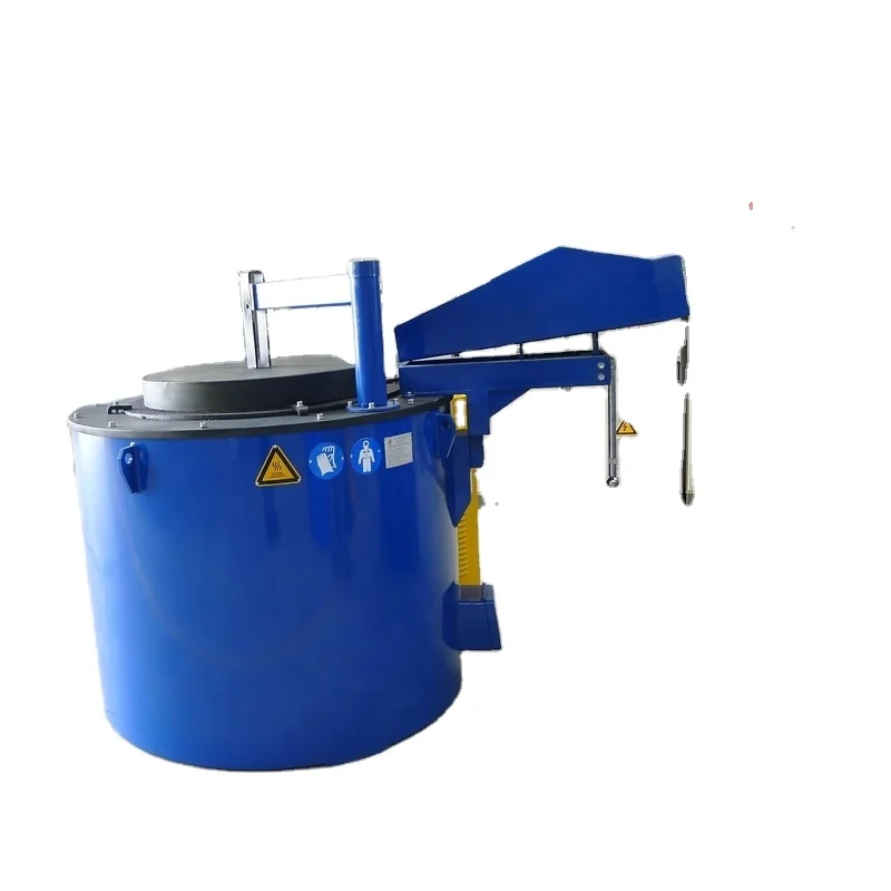 800KG Holding LPG Aluminum Melting Furnace Electric Heating Aluminium For Die Casting