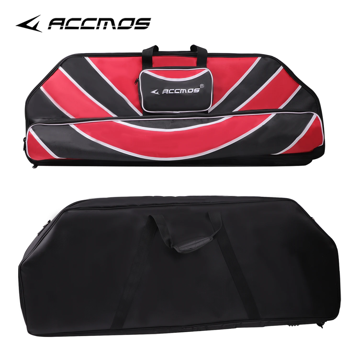 Accmos Canvas Archery Compound Bow Bag Shoulder Back Carrying Quiver Bag Holder Hunting Shooting Outdoor Indoor Sports Accessory