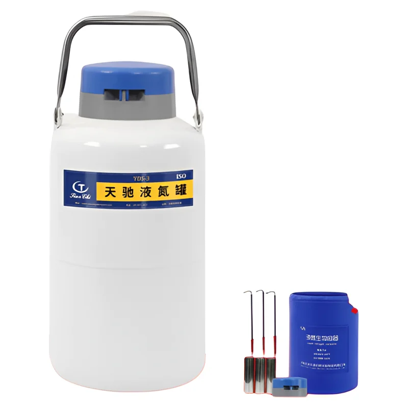 Small Nitrogen Bottle Freezing Bull Semen Equipment Yds-3 Liquid Nitrogen Container For Livestock Raising