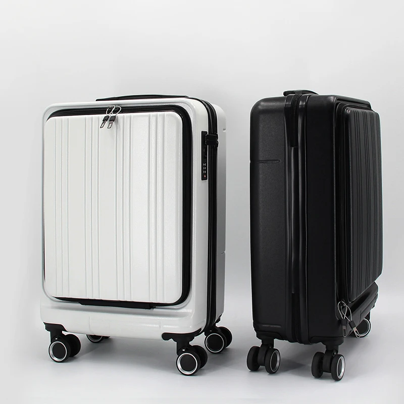 High Quality Cheap CustomABS Luggage Set Zipper Suitcases with Wheels for Women Suitcases Leaves king Luggage