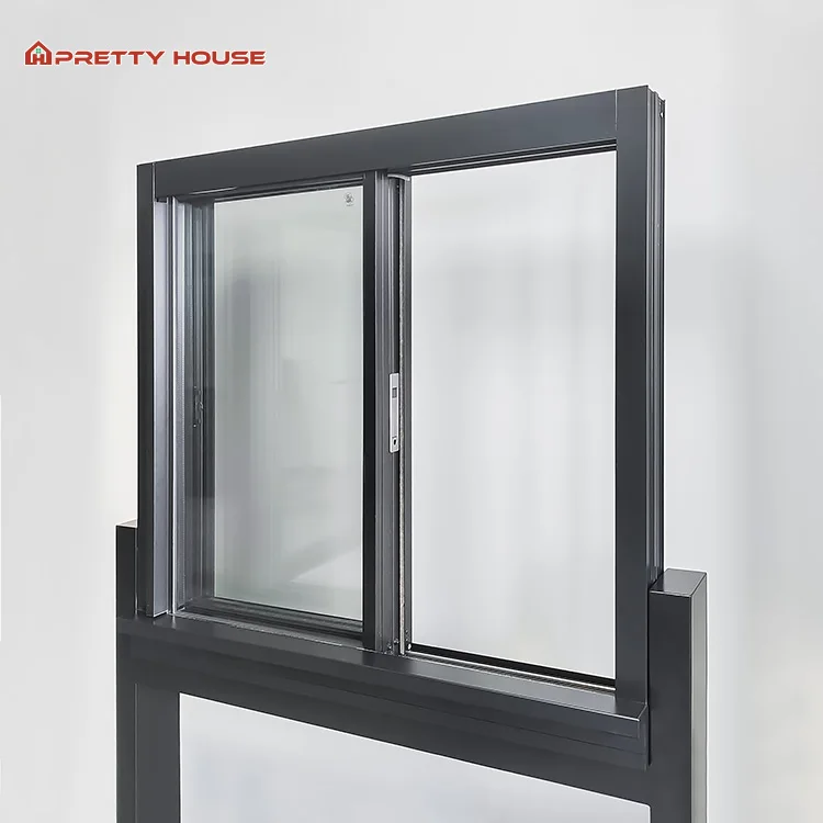 Residential Balcony Waterproof Big Glass Aluminum Sliding Window