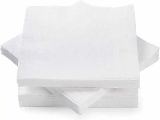 Disposable tissue paper for wedding beverage 1-ply absorbent printed cocktail paper napkins & serviettes white lunch napkins