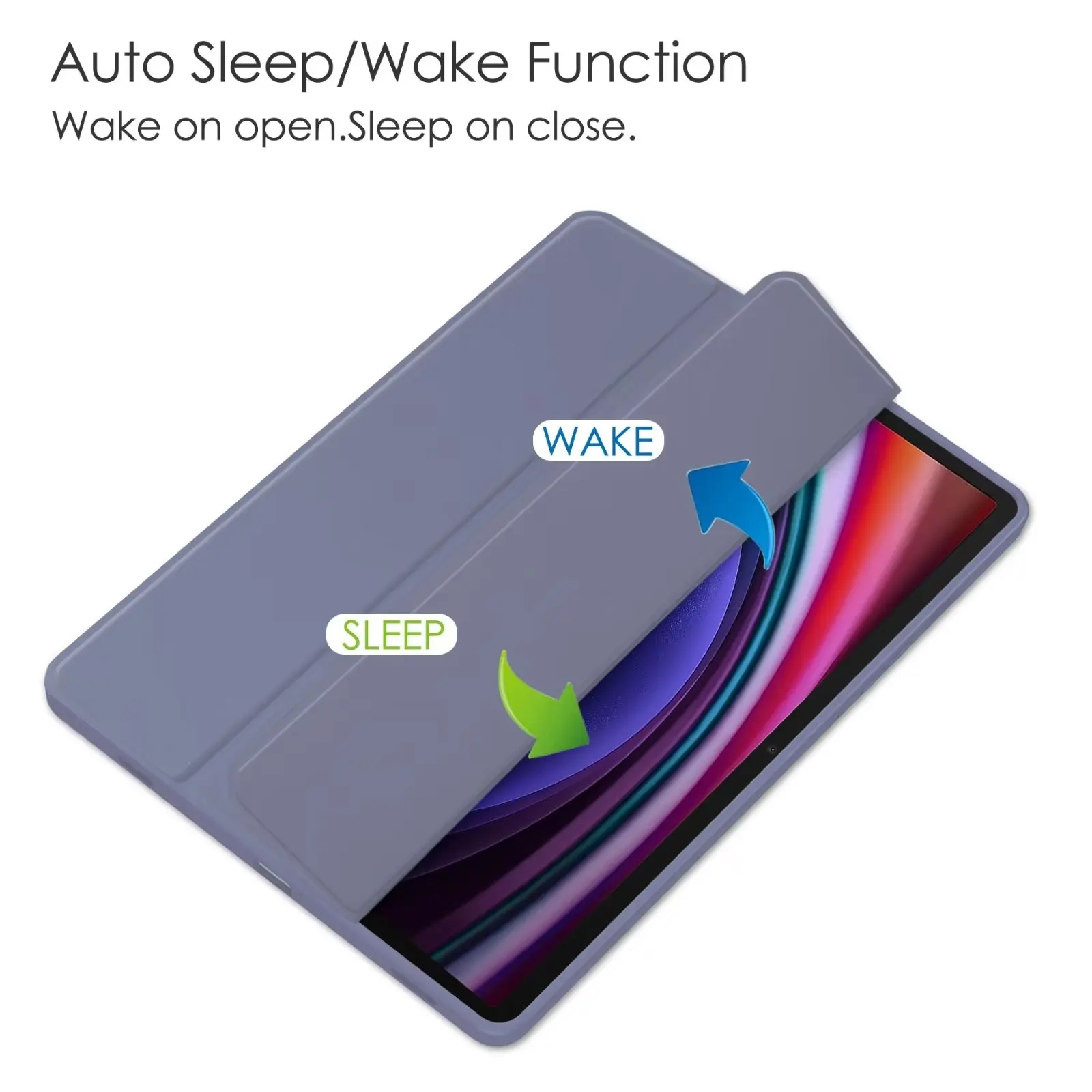 Auto Wake Sleep PU Leather Tablet Case For Samsung Galaxy Tab S9 S8 S7 S6 A8 Protect Case with Foldable Desktop Tablet Holder