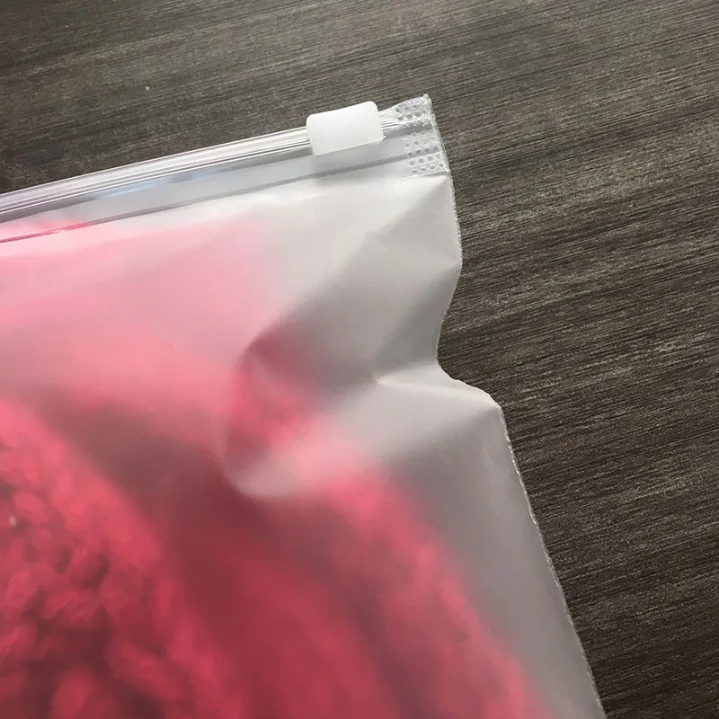 Wholesale thick frosted ziplock bag clothes for clothes/T-shirt/gift storage plastic bag with logo multi inch